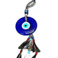 Woven Wool Tassel & Bead Evil Eye Hangings