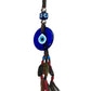 Woven Wool Tassel & Bead Evil Eye Hangings