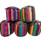 Large Rajasthani Patchwork Fabric Ottoman | 5 Colors
