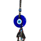 Woven Wool Tassel & Bead Evil Eye Hangings