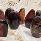 Blue Amber Freeform Mountains From Sumantra, Indonesia