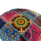 Large Rajasthani Patchwork Fabric Ottoman | 5 Colors
