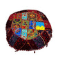 Embroidered Rajasthani Floor Pillow | Earth Tones