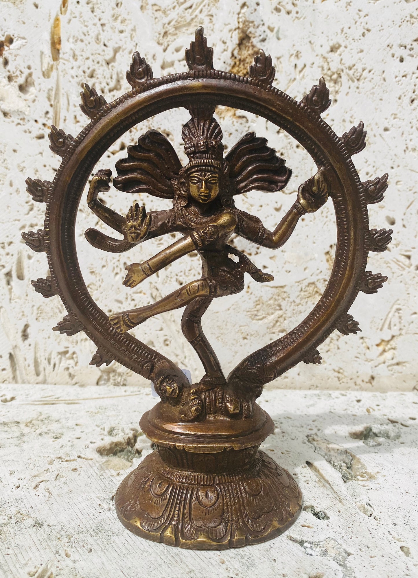 Hand Finished Brass Shiva Nataraj Statue - Dance of Destruction