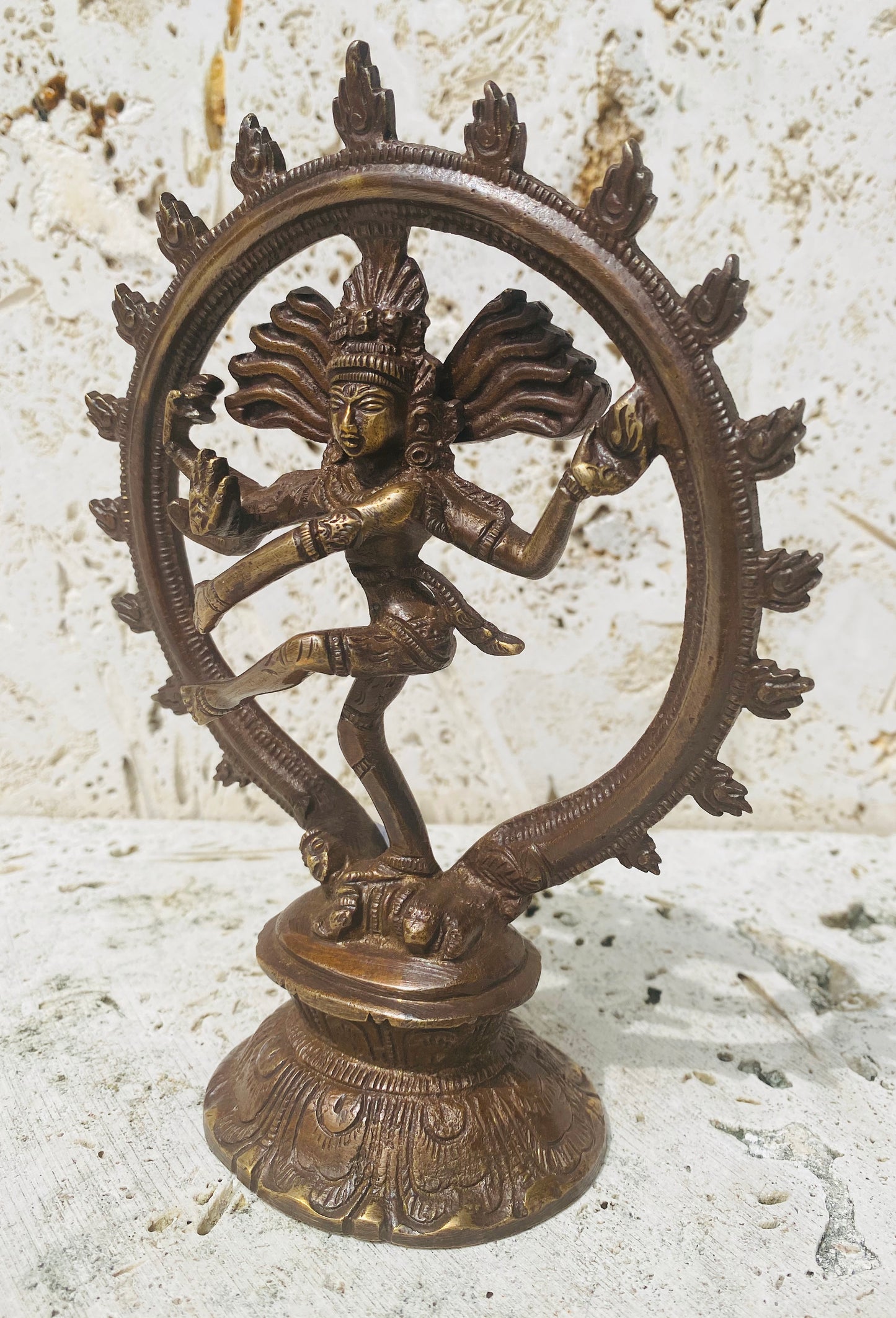 Hand Finished Brass Shiva Nataraj Statue - Dance of Destruction