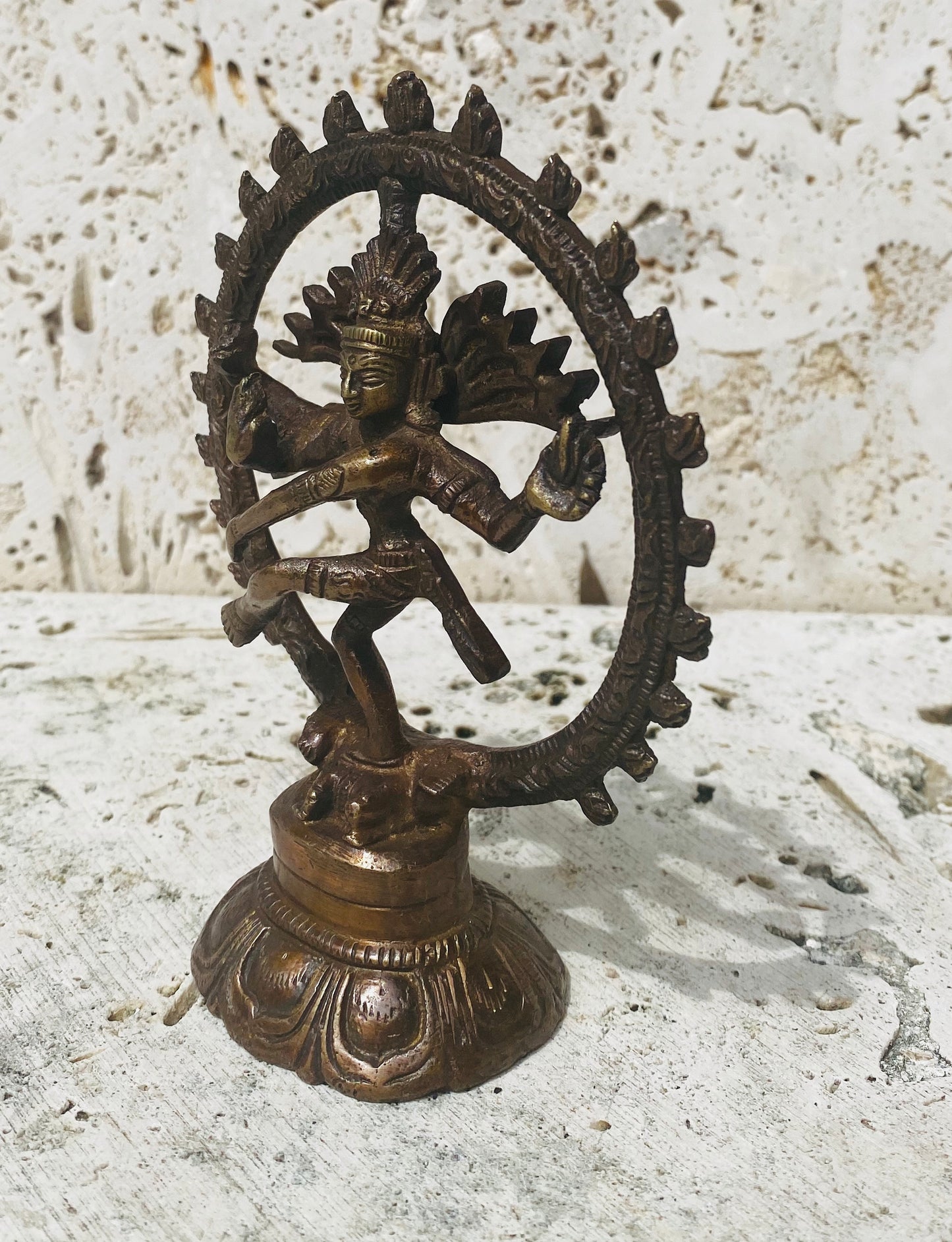 Hand Finished Brass Shiva Nataraj Statue - Dance of Destruction