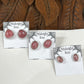 Rhodochrosite Sterling Silver Stud Earrings