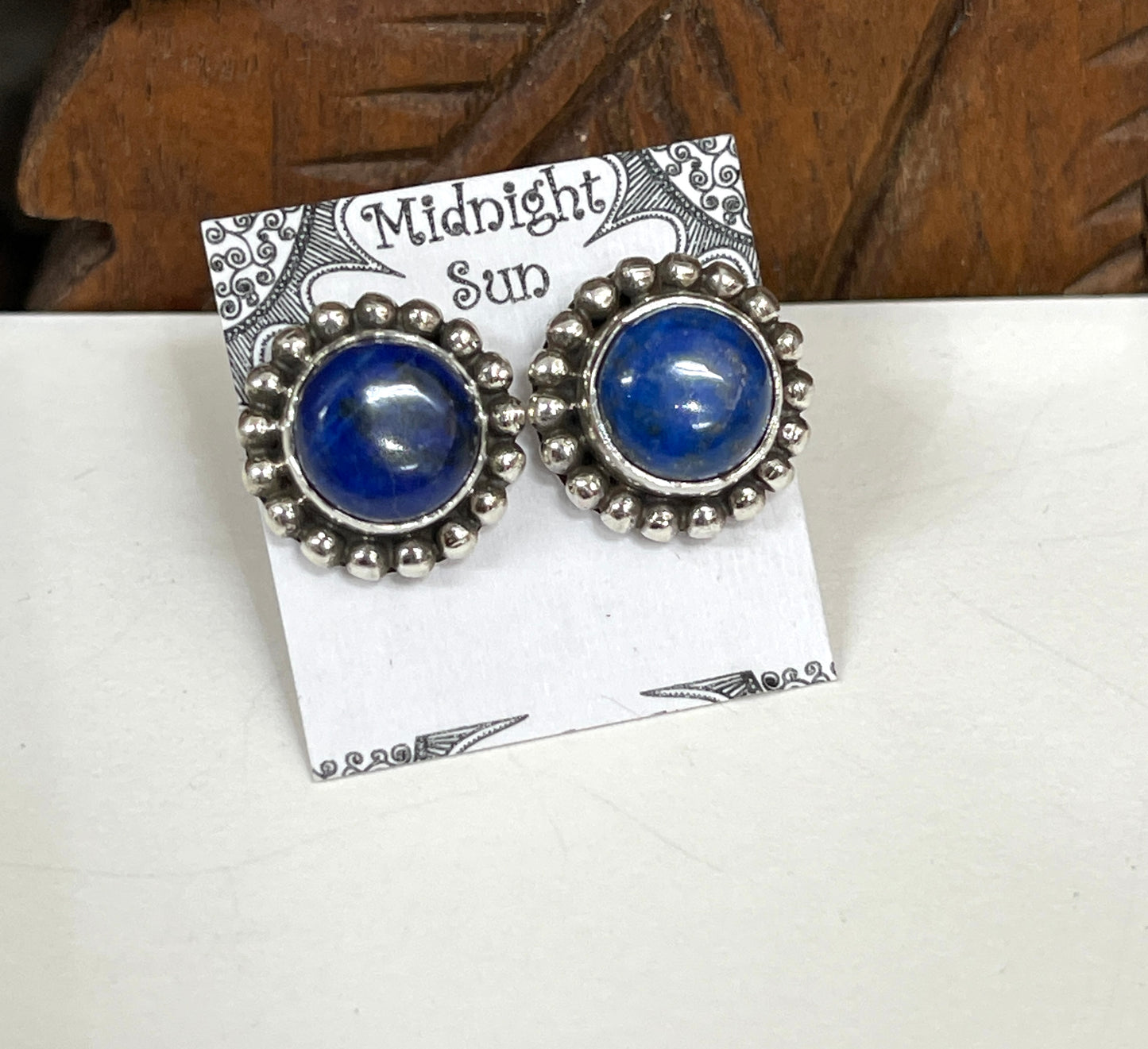 Lapis Sterling Silver Stud Earrings