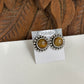 Tigers Eye Sterling Silver Stud Earrings  - 2 Sizes Available