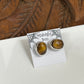 Tigers Eye Sterling Silver Stud Earrings  - 2 Sizes Available