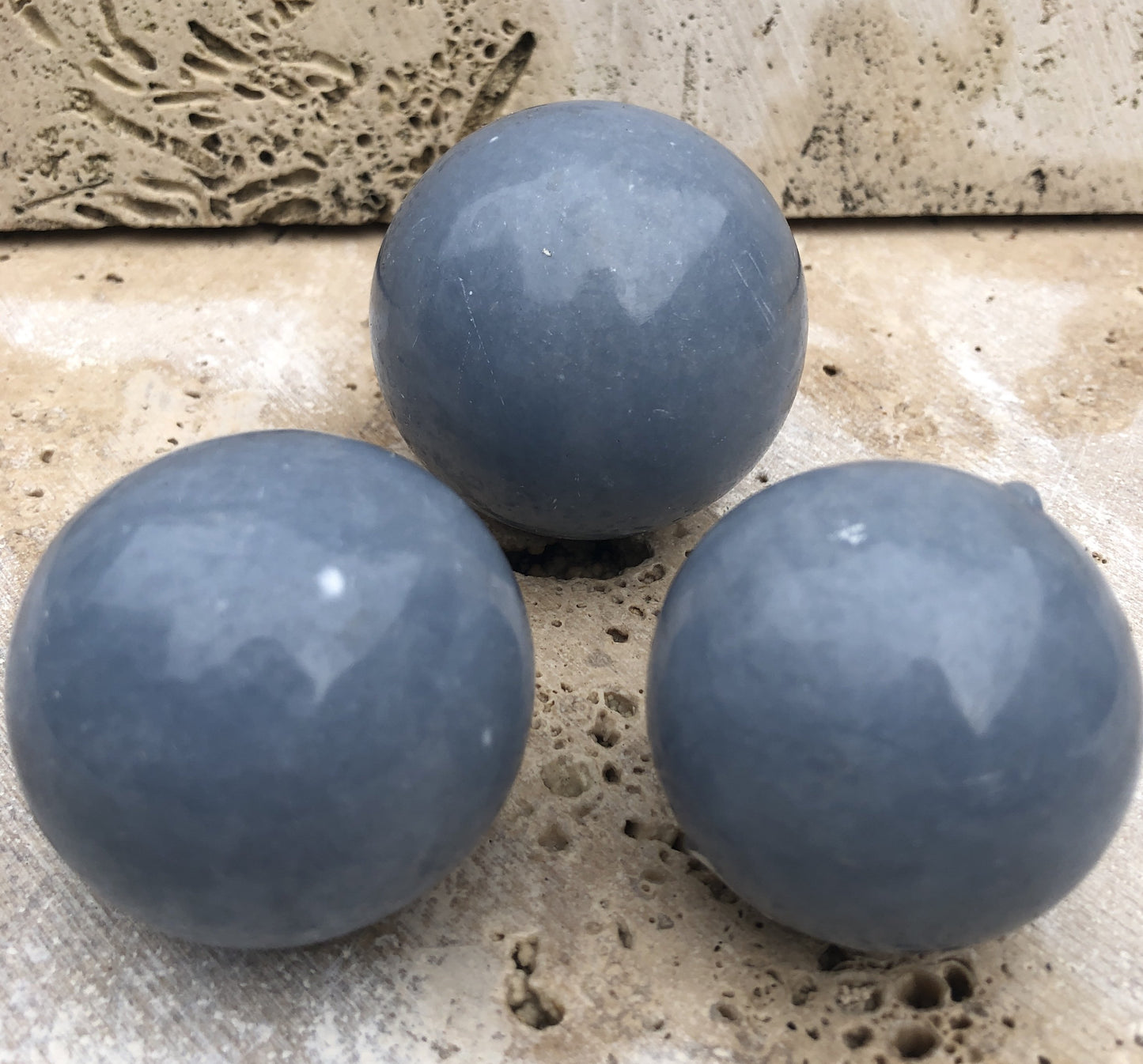 Angelite Spheres from Peru - Two Sizes Available