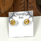 Citrine Sterling Silver Stud Earrings