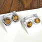 Tigers Eye Sterling Silver Stud Earrings  - 2 Sizes Available