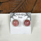 Rhodochrosite Sterling Silver Stud Earrings
