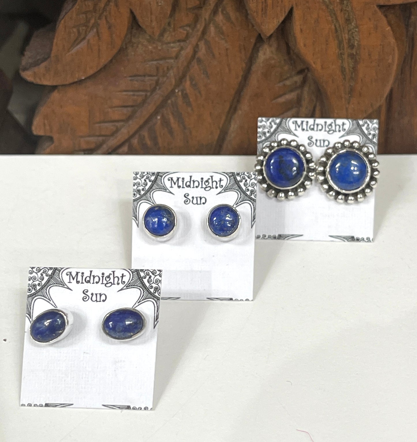 Lapis Sterling Silver Stud Earrings