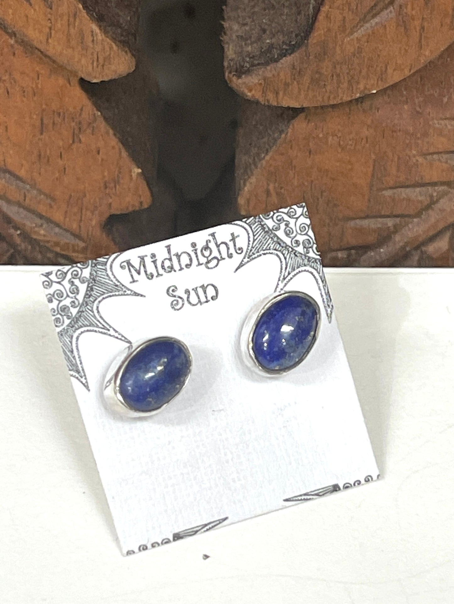 Lapis Sterling Silver Stud Earrings