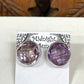 Amethyst Sterling Silver Stud Earrings - 2 Sizes Available
