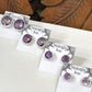 Amethyst Sterling Silver Stud Earrings - 2 Sizes Available