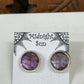 Amethyst Sterling Silver Stud Earrings - 2 Sizes Available