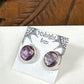 Amethyst Sterling Silver Stud Earrings - 2 Sizes Available