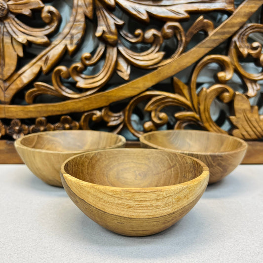 Rustic Teak Wood Bowls