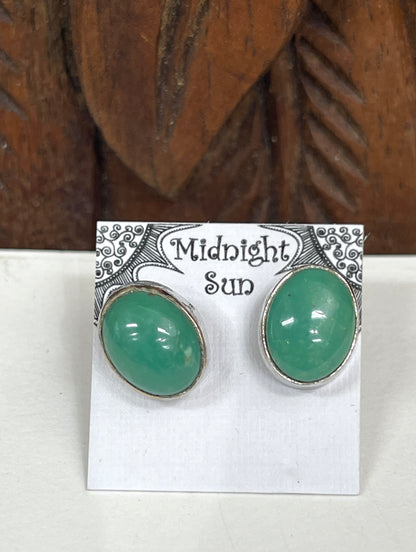 Turquoise Sterling Silver Stud Earrings