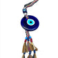 Woven Wool Tassel & Bead Evil Eye Hangings