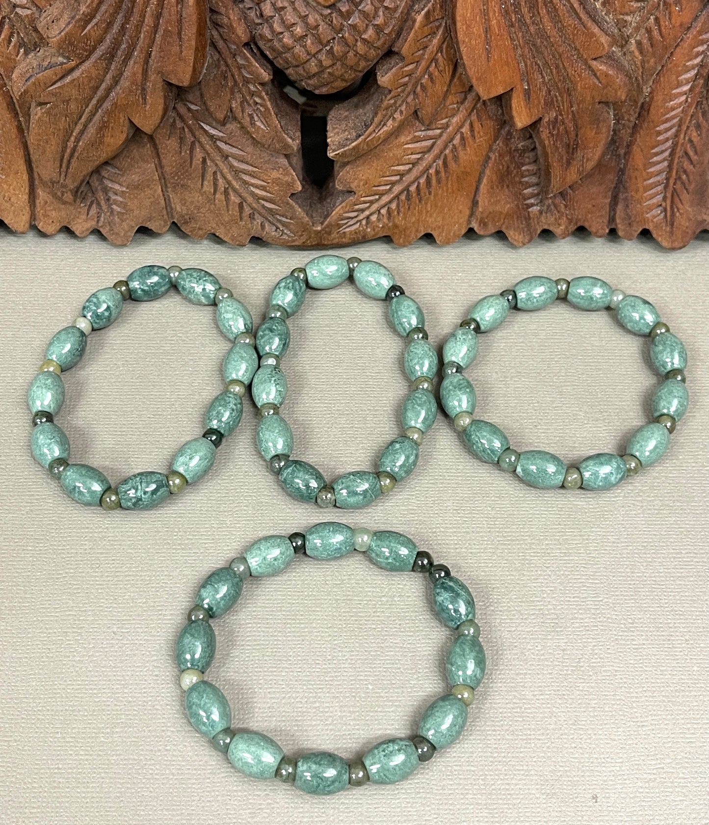 Burmese Jade Stretchy Bracelets