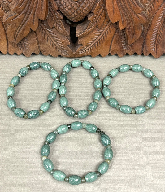 Burmese Jade Stretchy Bracelets