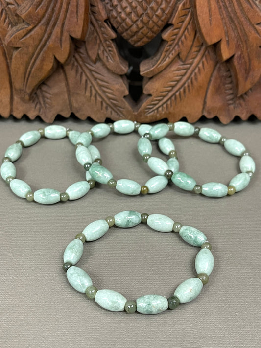 Burmese Jade Stretchy Bracelets