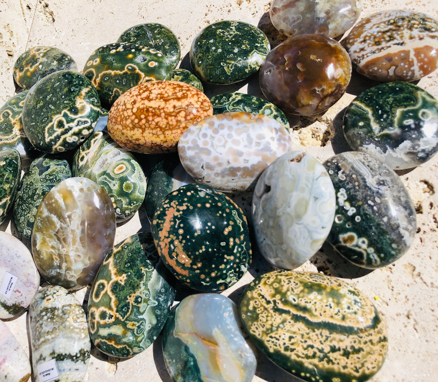Kabamby Ocean Jasper Palm Stones