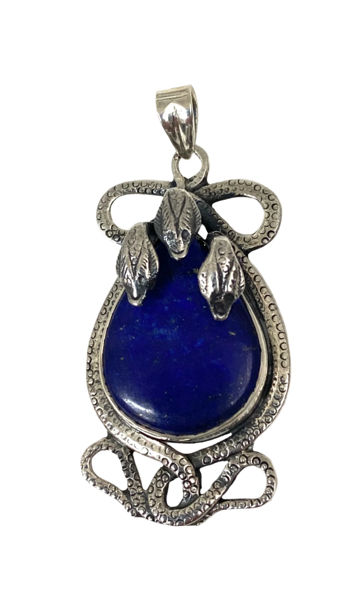 Sterling 3 Headed Snake Pendants