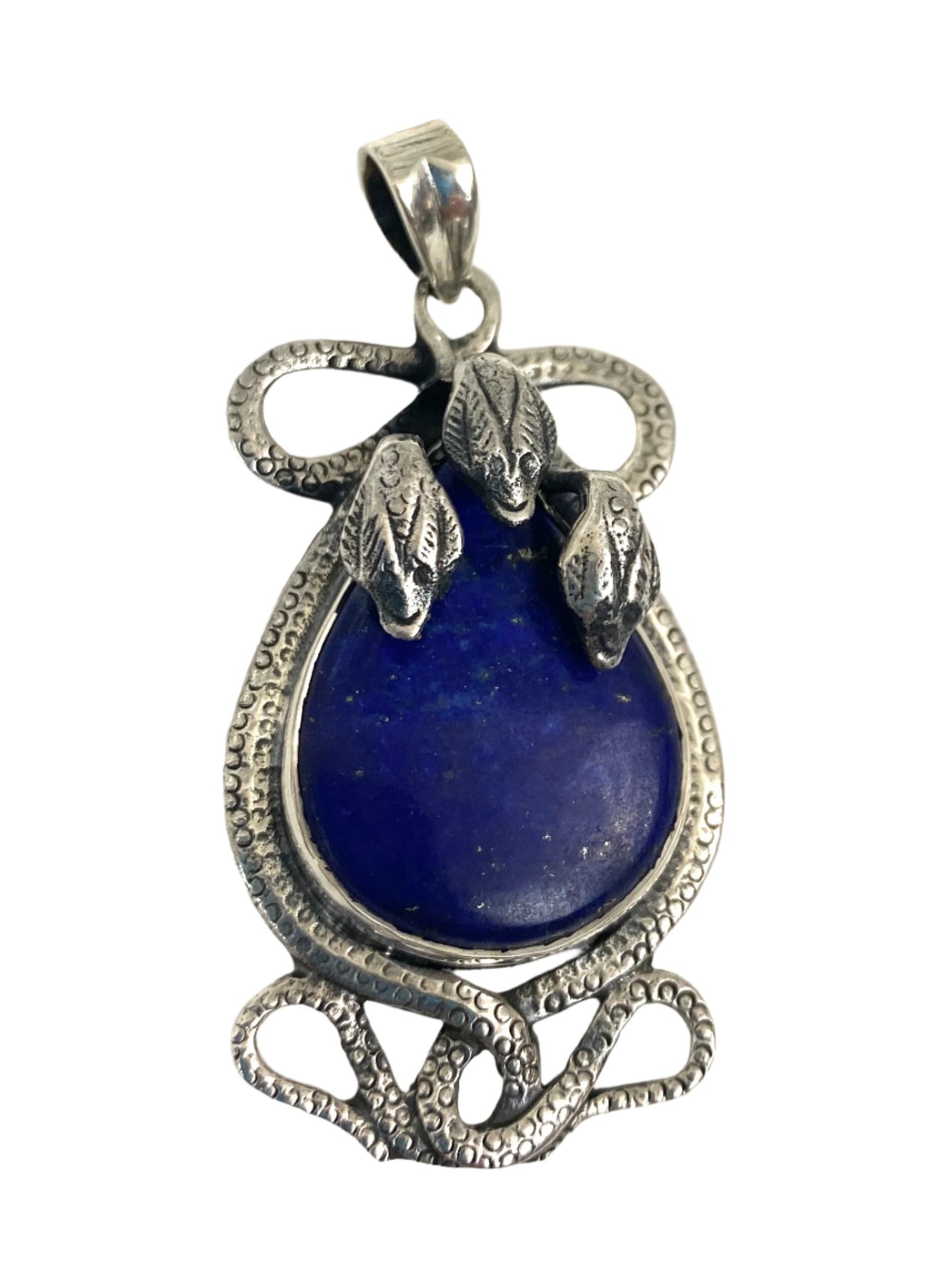 Sterling 3 Headed Snake Pendants