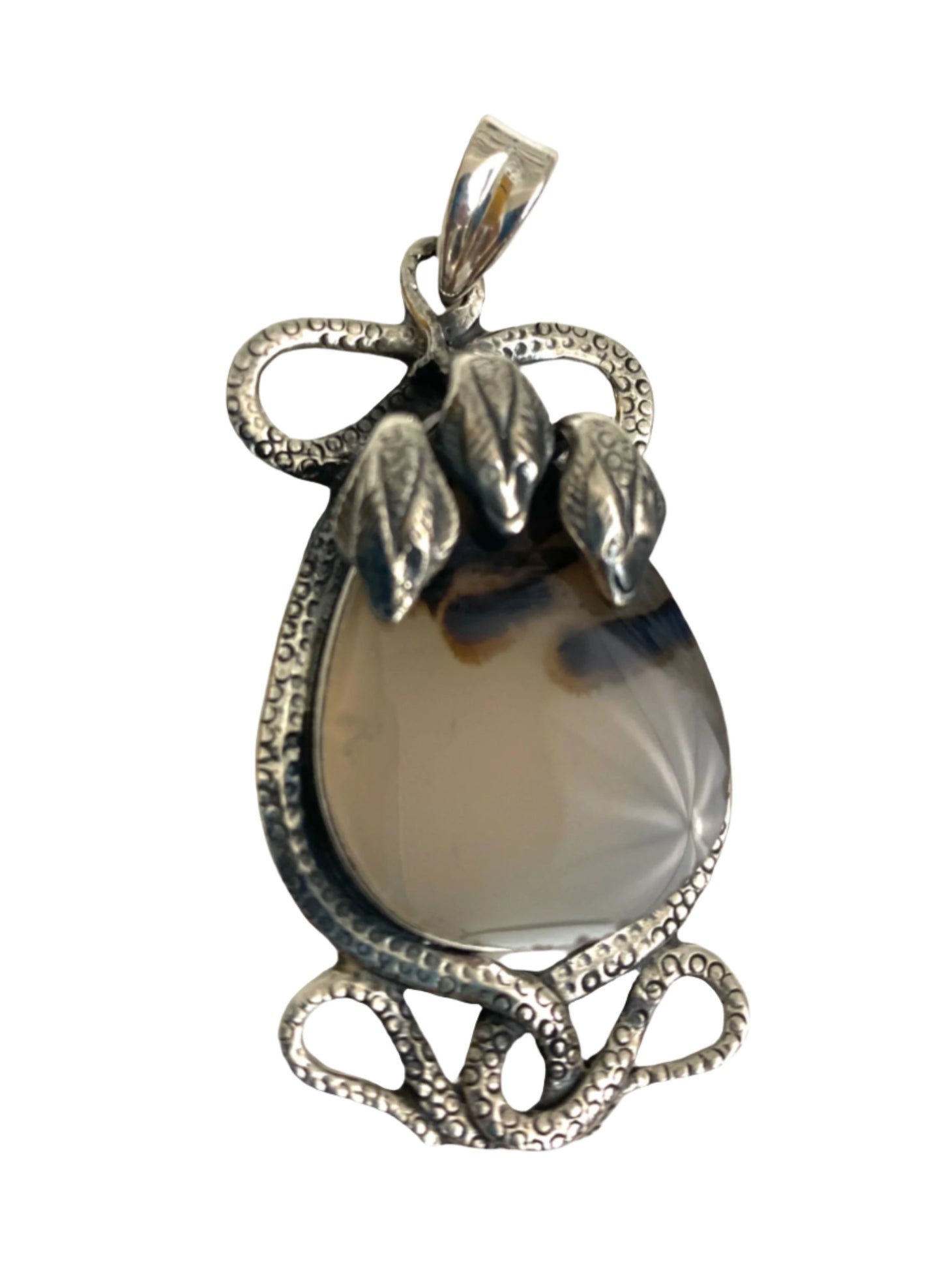 Sterling 3 Headed Snake Pendants