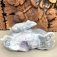 Carved Amethyst Frog