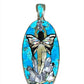 Inlaid Gemstone Crystal Fairy Pendant by David Freeland