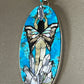 Inlaid Gemstone Crystal Fairy Pendant by David Freeland