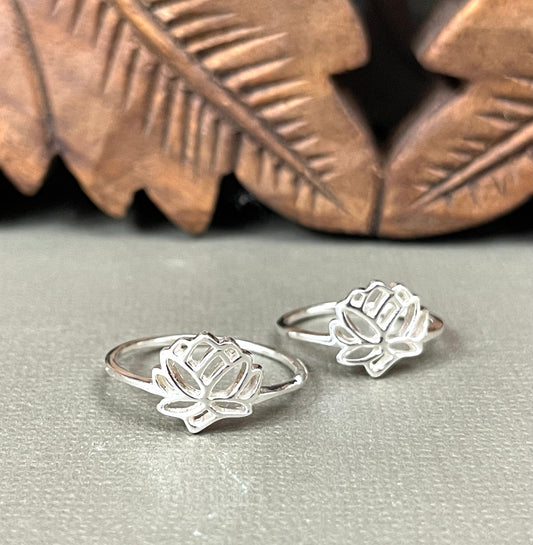 Sterling Lotus Ring