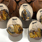Natural Baltic Amber Slice Earrings