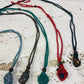 Macramé Crystal Bag Necklace