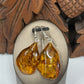 Natural Baltic Amber Drop Earrings