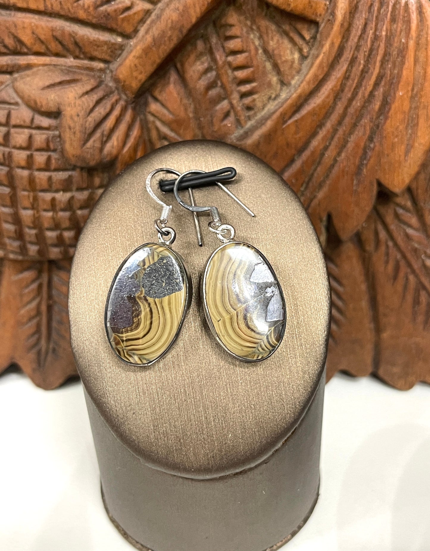 Schalenblende Earrings from Poland