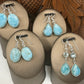 Larimar Sterling Silver Earrings - 4 sizes Available