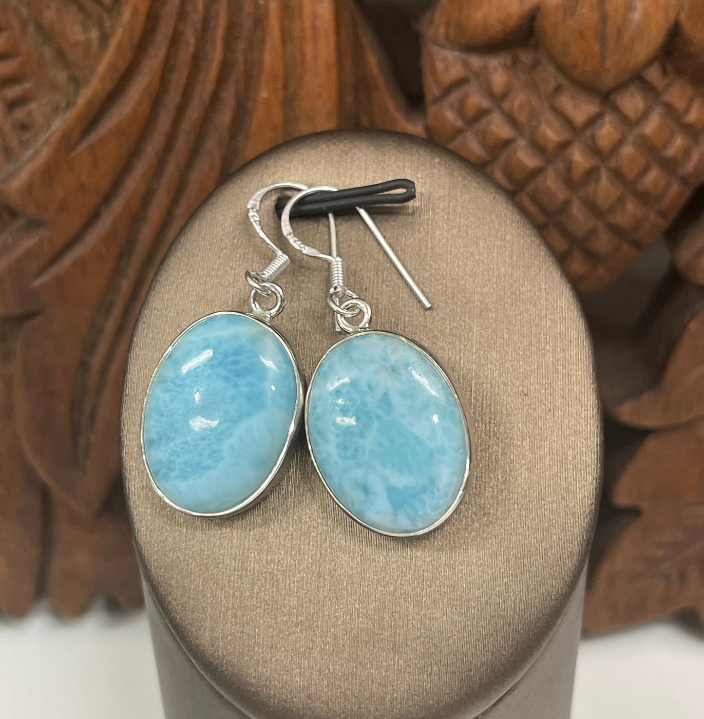 Larimar Sterling Silver Earrings - 4 sizes Available