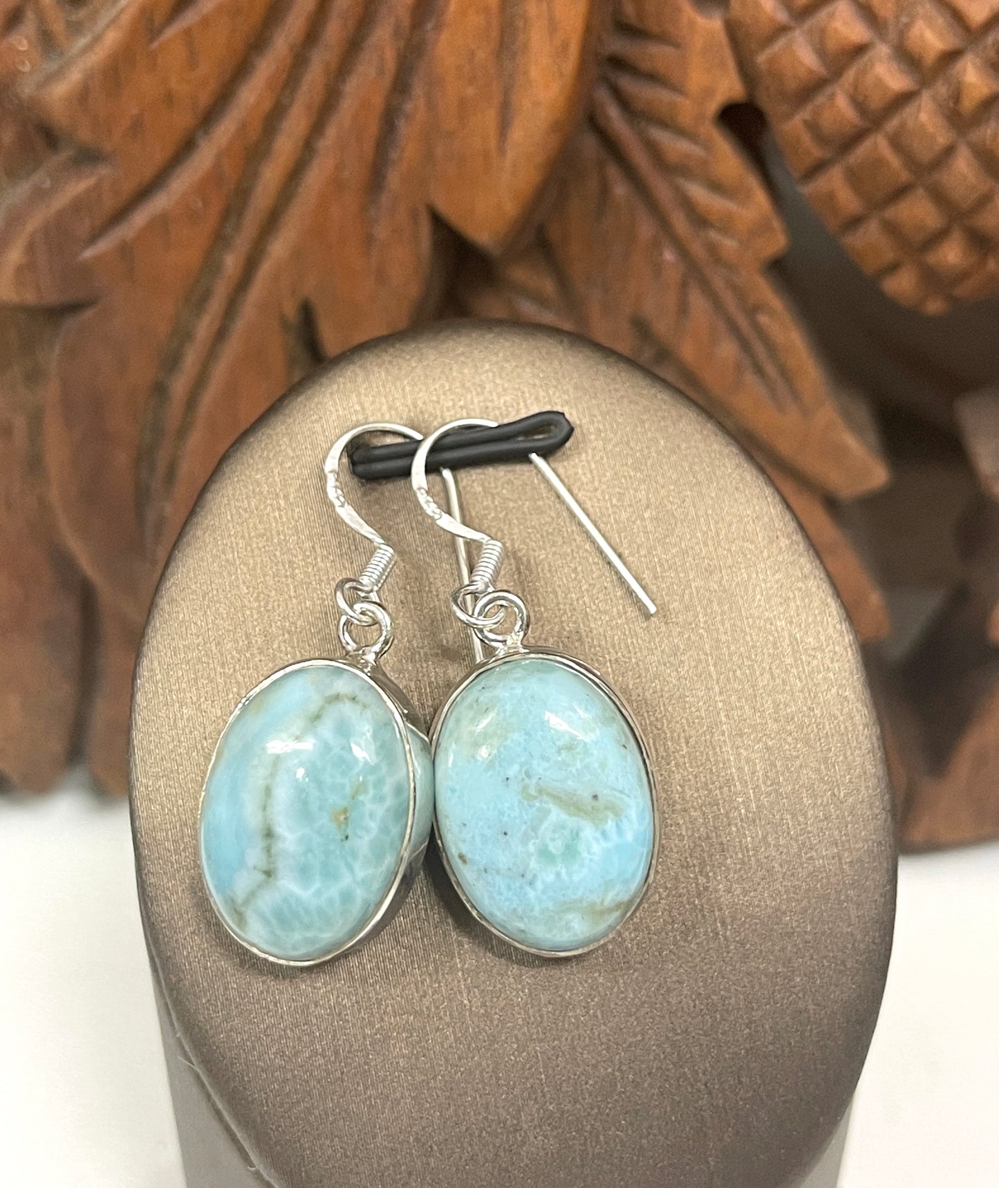 Larimar Sterling Silver Earrings - 4 sizes Available
