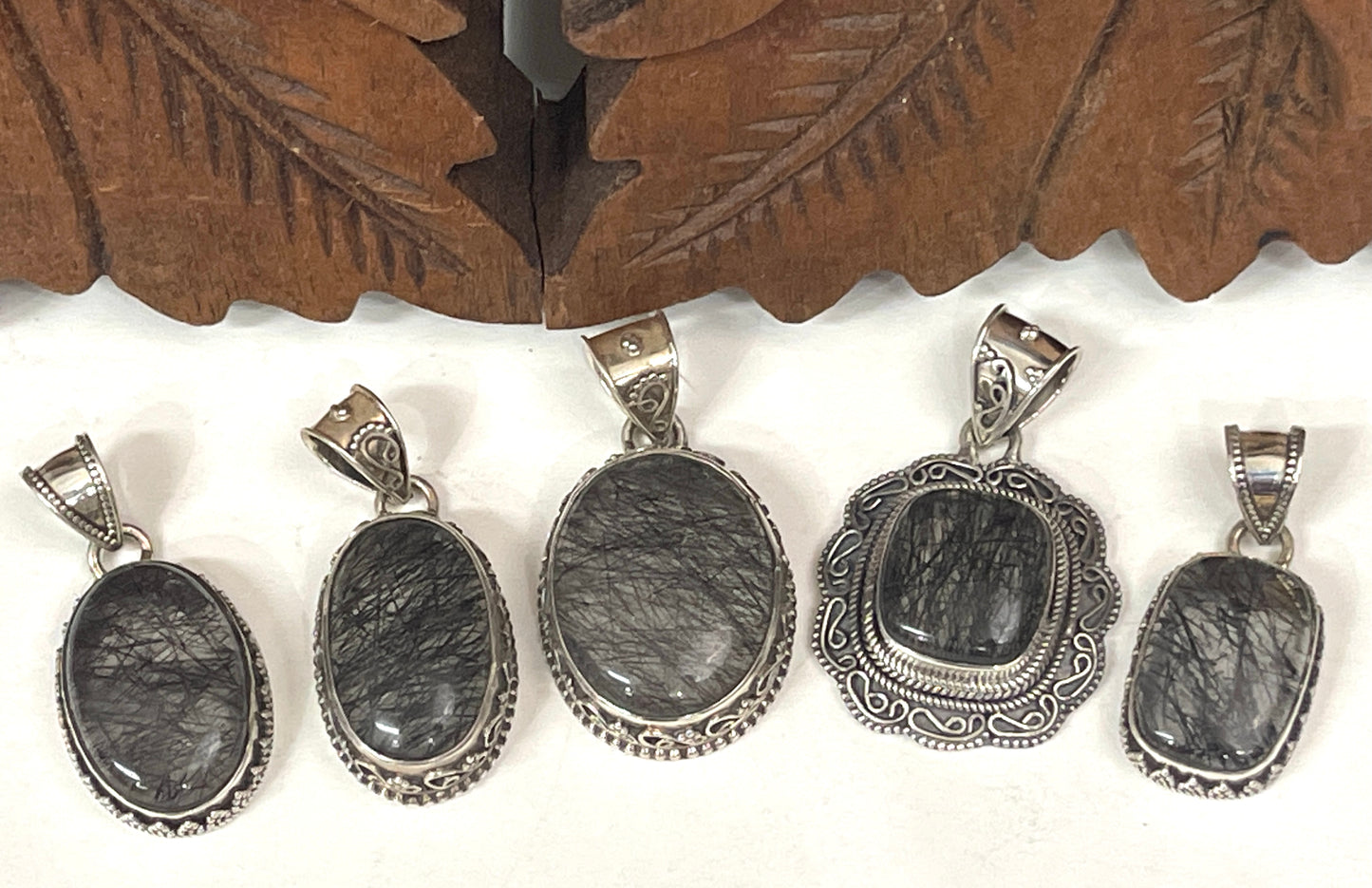 Tourmalated Quartz Pendants