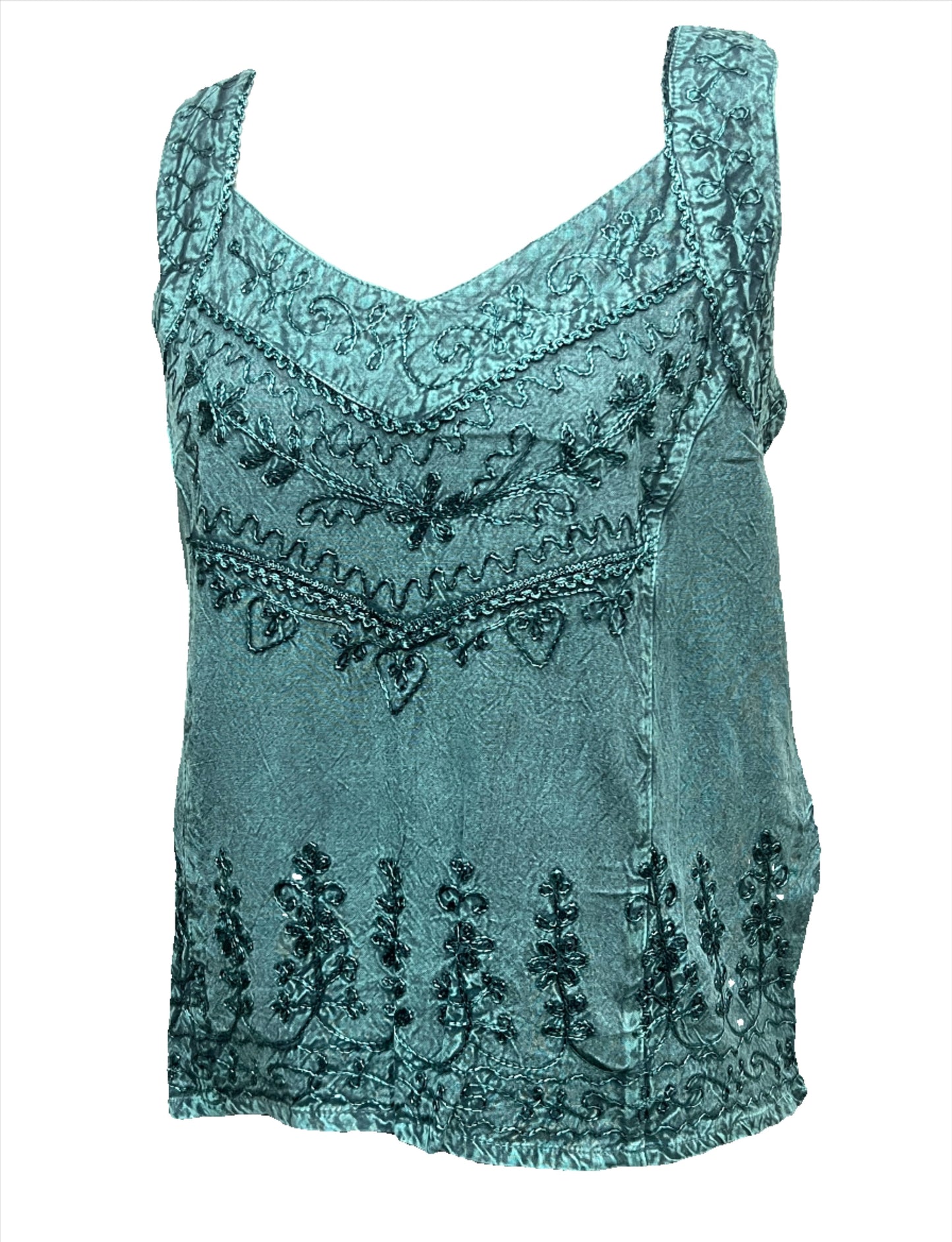 Embroidered Tank Top