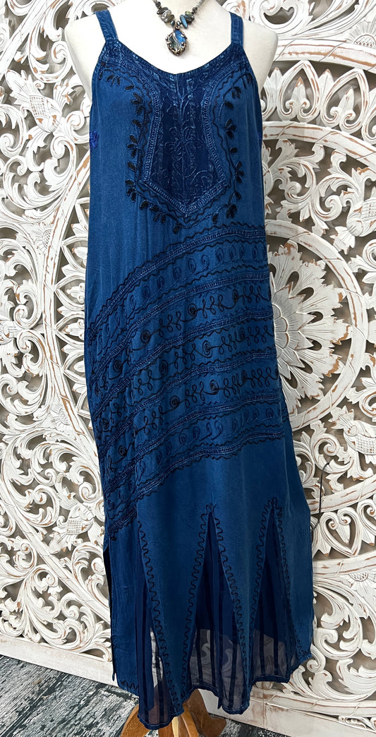Long Embroidered Dress