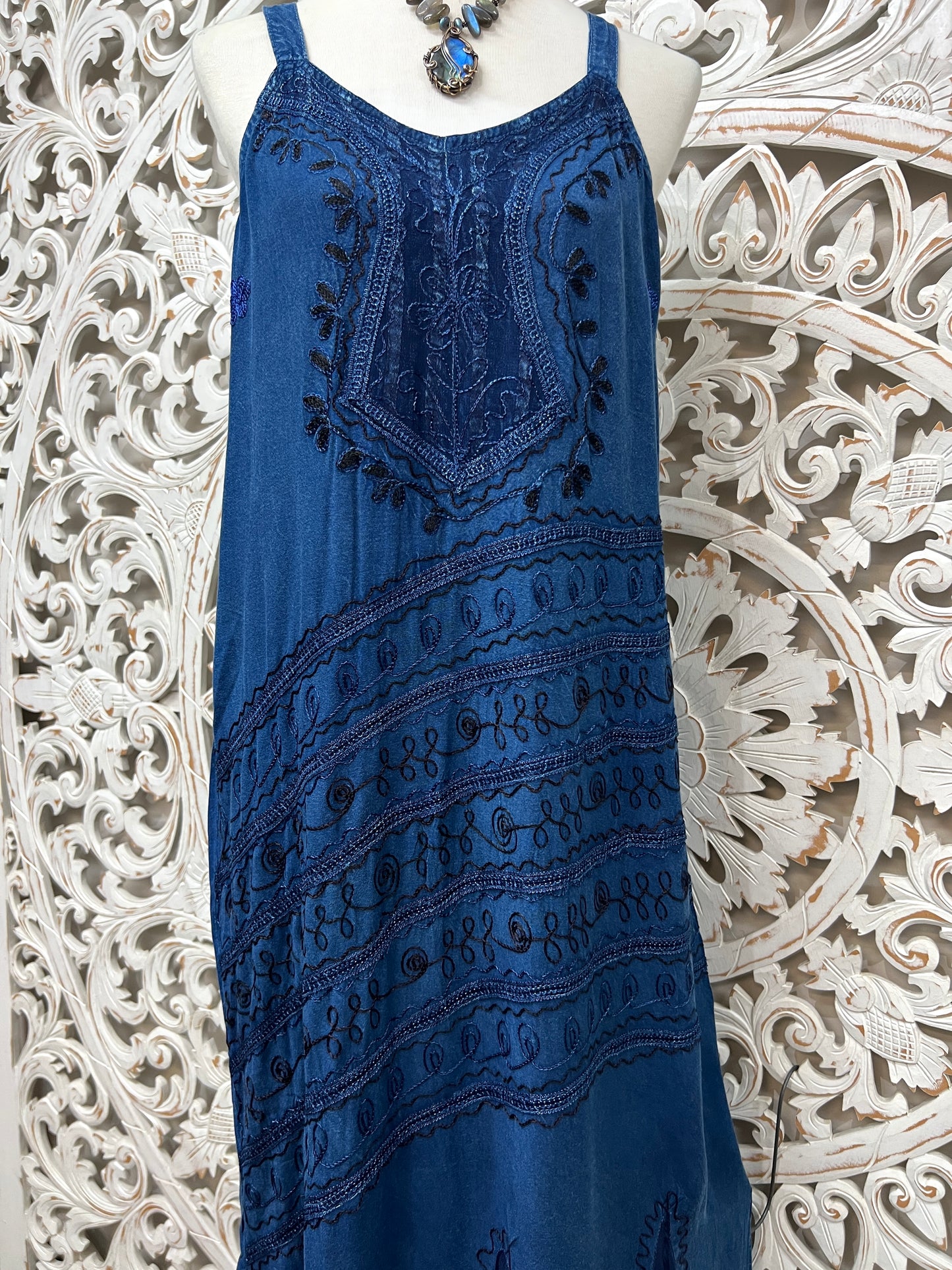 Long Embroidered Dress