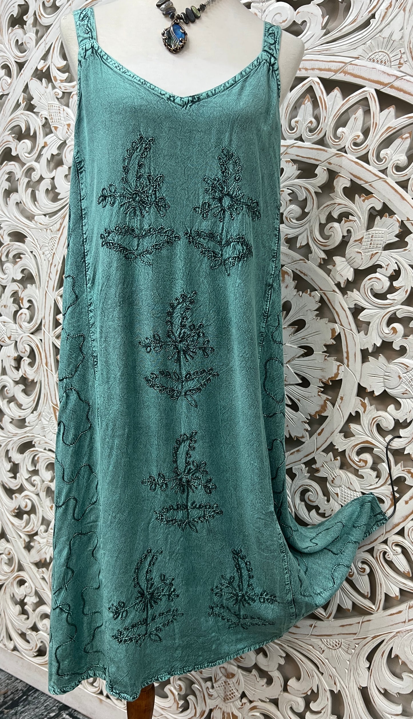 Embroidered Sun Dress